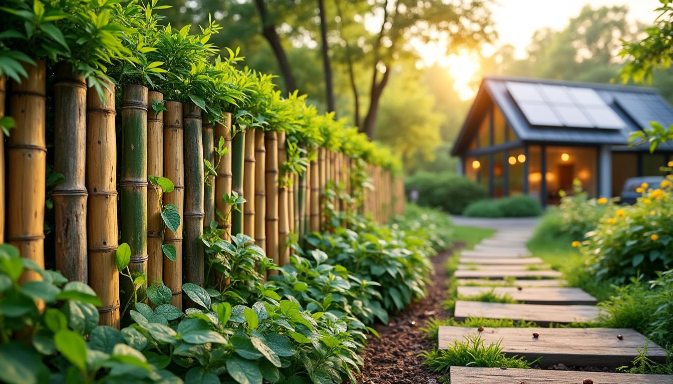 découvrez les meilleures options durables pour une clôture écologique dans votre jardin, alliant respect de l'environnement et esthétisme naturel.