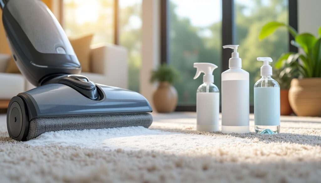 découvrez quels produits choisir pour un nettoyage optimal avec une shampouineuse et obtenez des résultats impeccables sur vos tapis et moquettes.