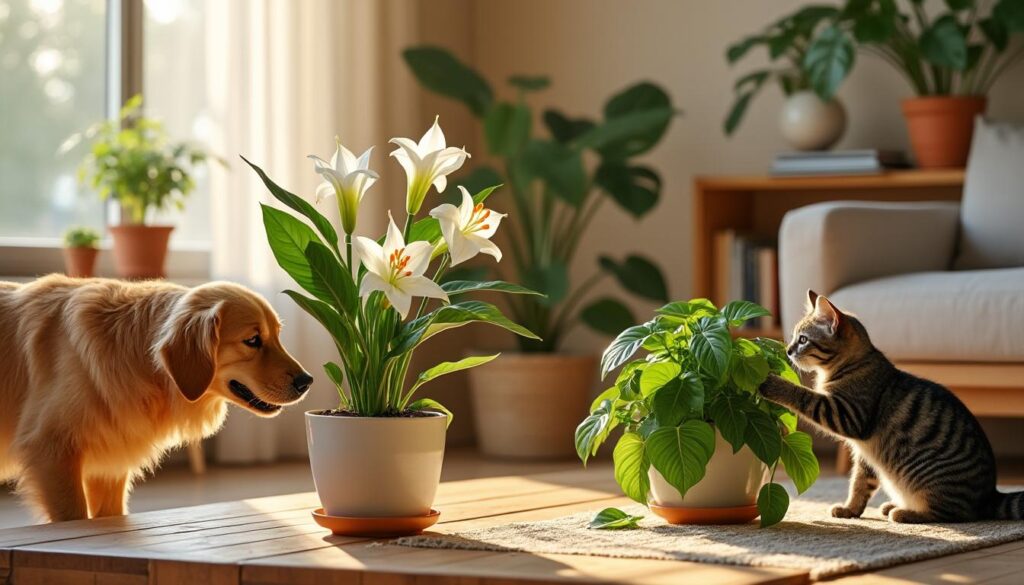découvrez les risques que certaines plantes d’intérieur peuvent représenter pour vos chiens et chats, et apprenez à protéger vos animaux à la maison.