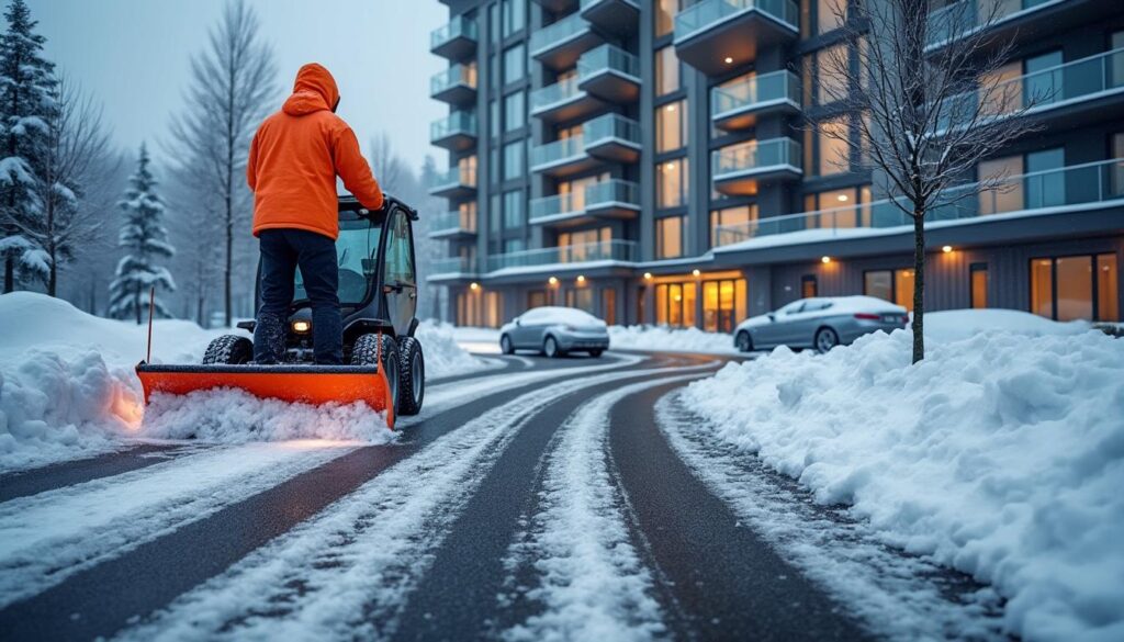 découvrez qui est responsable du déneigement du parking en copropriété et quelles sont les obligations des copropriétaires et du syndic pour assurer la sécurité et l'accès pendant l'hiver.