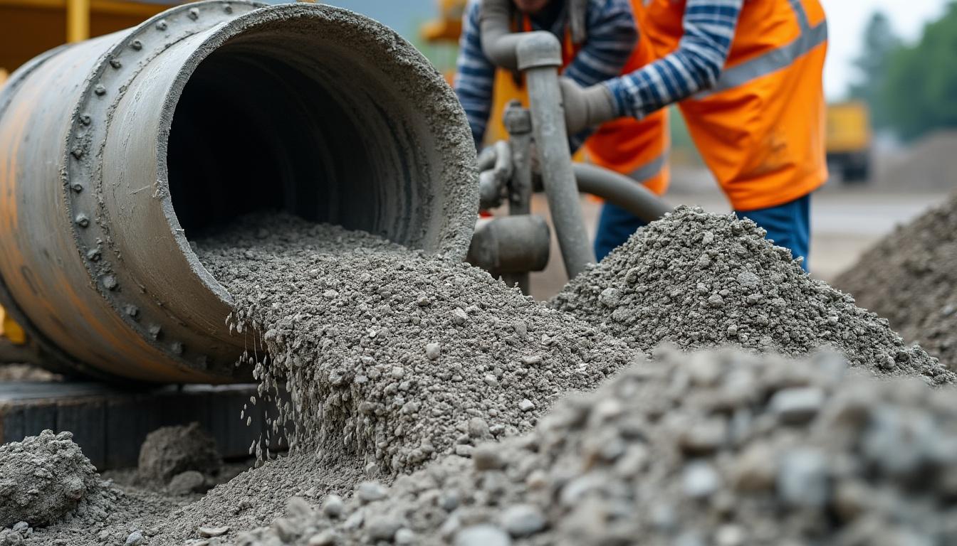 découvrez les proportions précises pour un dosage béton 350 kg avec un mélange sable et gravier, garantissant un béton solide et durable pour tous vos travaux de construction.