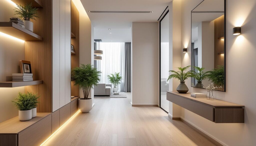 découvrez des astuces ingénieuses et pratiques pour transformer un couloir étroit en un espace élégant et fonctionnel, optimisant chaque centimètre avec style.