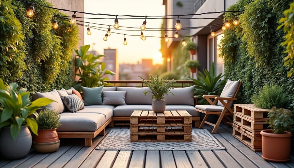 découvrez des astuces et idées malines pour transformer votre petite terrasse à moindre coût et en faire un espace convivial et agréable.