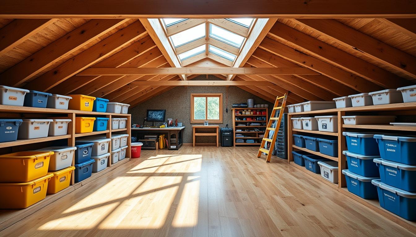 Optimisez et Organisez Votre Grenier : Guide Pratique pour un Espace Rangé et Fonctionnel 2 découvrez des astuces simples et efficaces pour optimiser et organiser votre grenier. transformez cet espace souvent négligé en un rangement fonctionnel et bien ordonné grâce à notre guide pratique.