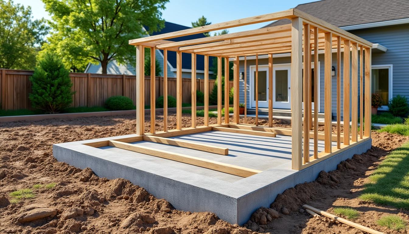 Sur quoi poser un abri de jardin en métal : dalles, longrines ou plots selon votre terrain 2 découvrez comment choisir la bonne base pour poser un abri de jardin en métal : dalles, longrines ou plots, selon la nature de votre terrain pour assurer solidité et durabilité.