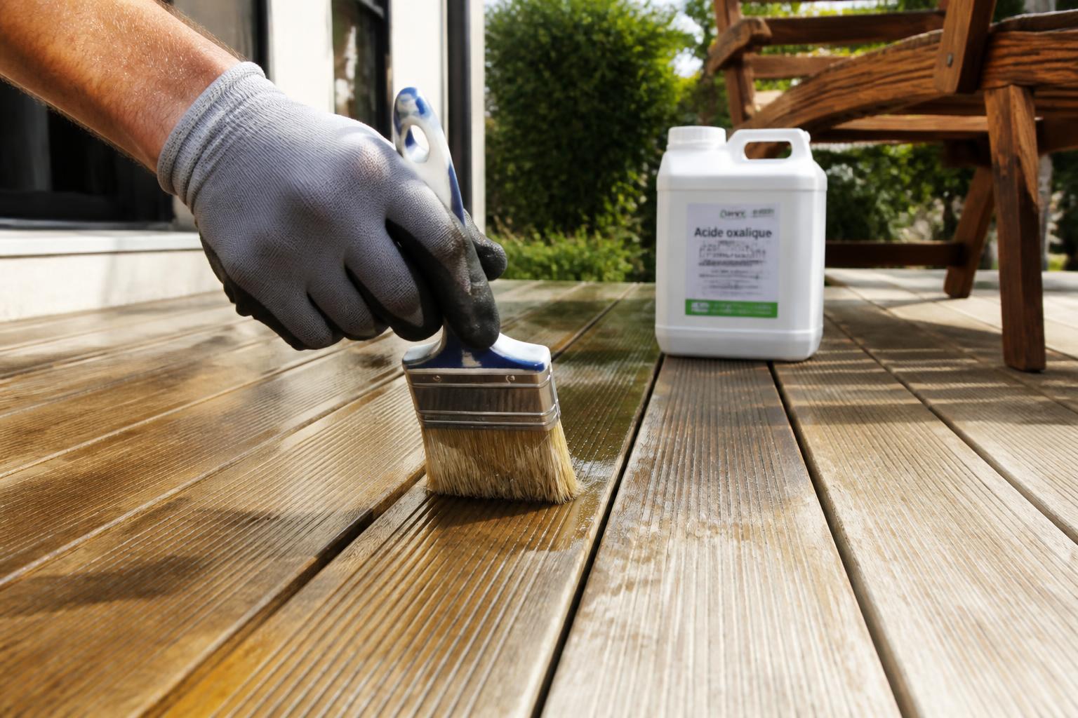 découvrez comment utiliser l'acide oxalique pour raviver le bois extérieur, avec des conseils sur le dosage approprié et les précautions à prendre pour un résultat efficace et sécurisé.