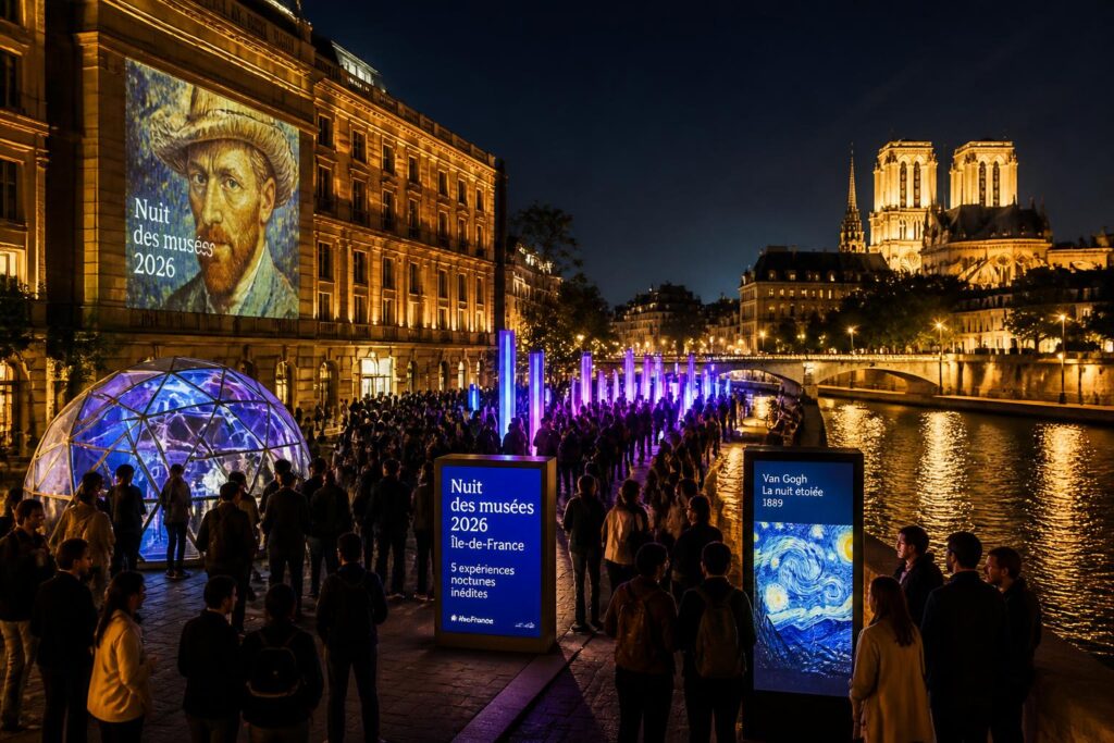 plongez dans la nuit des musées 2026 en île-de-france et vivez 5 expériences nocturnes inédites alliant art, histoire et culture pour une soirée exceptionnelle.