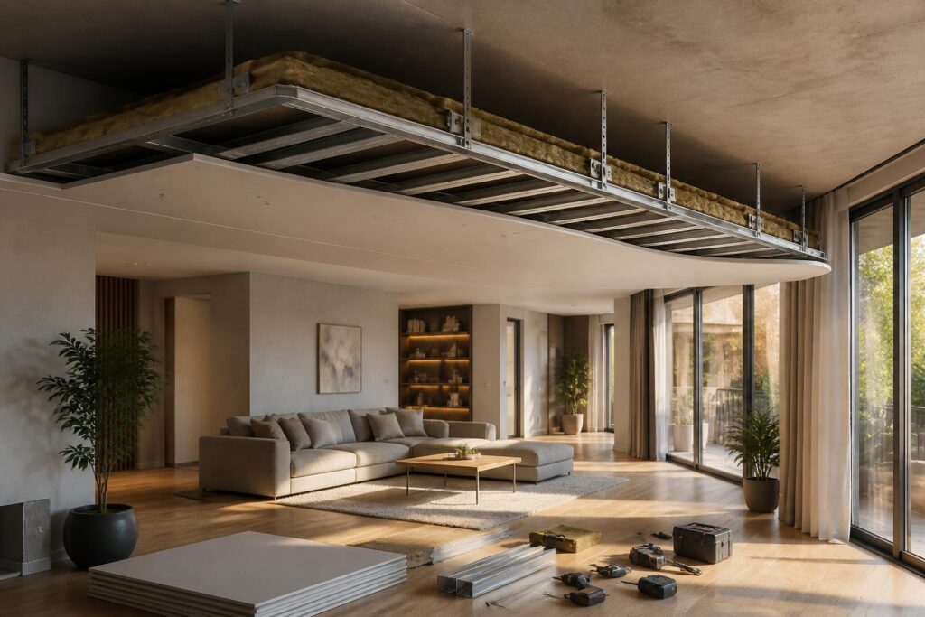 découvrez le plafond autoportant : son principe, comment le mettre en œuvre et les avantages qu'il offre pour améliorer l'esthétique et l'isolation de votre logement.