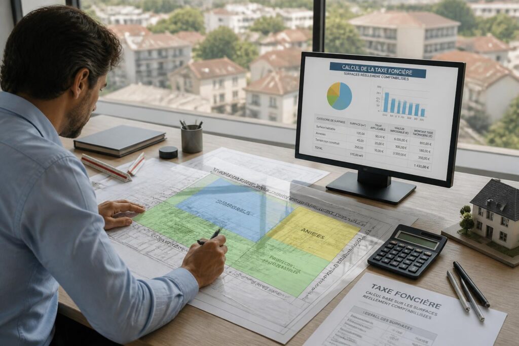 découvrez comment déterminer les surfaces réellement prises en compte pour le calcul de la taxe foncière et évitez les erreurs lors de votre déclaration.