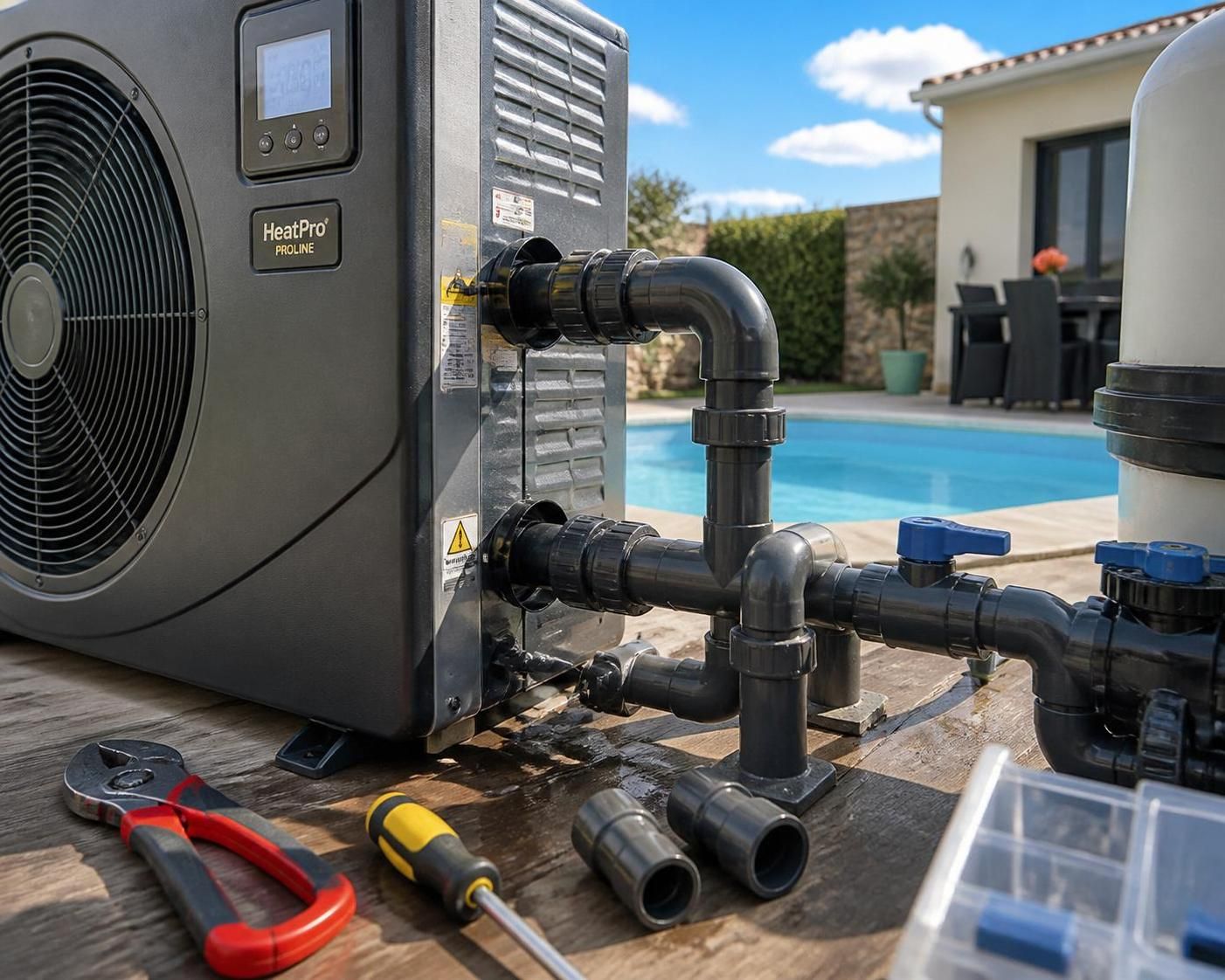 apprenez à installer vous-même une pompe à chaleur pour piscine grâce à notre guide illustré et ses étapes détaillées, pour profiter d'une eau chauffée efficacement et à moindre coût.