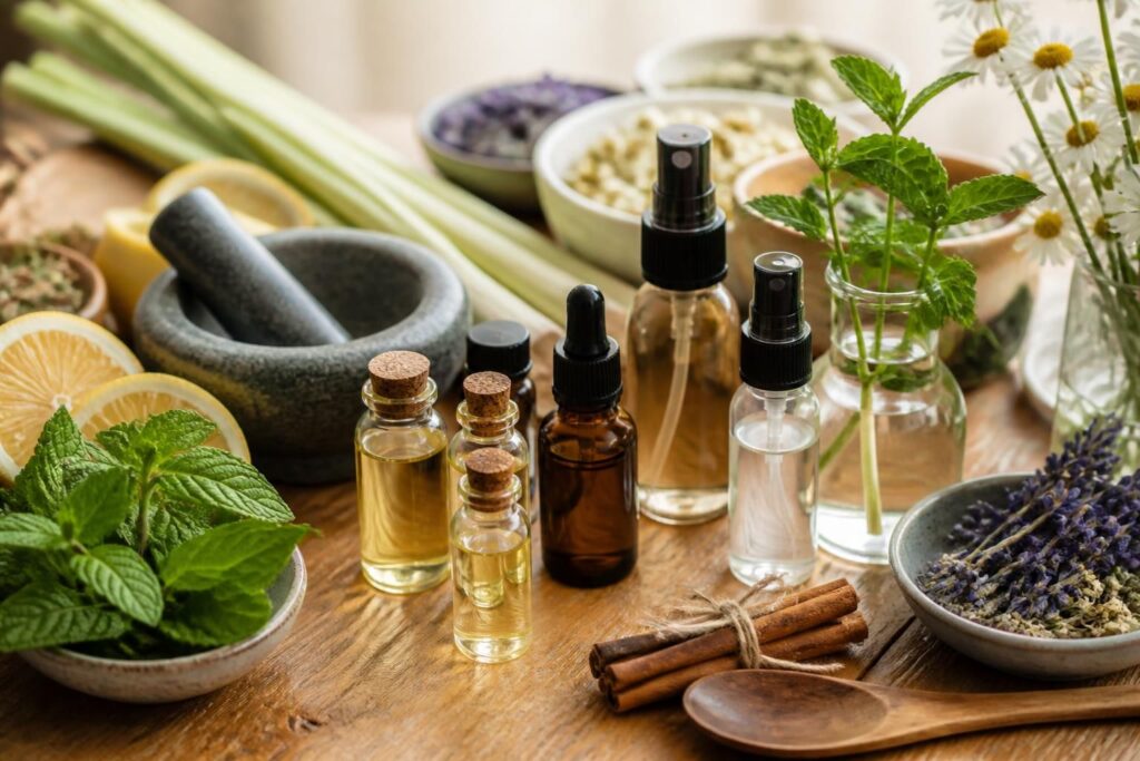 découvrez nos recettes maison d'anti-moustiques naturels faciles à préparer avec des huiles essentielles pour protéger votre peau efficacement et naturellement.