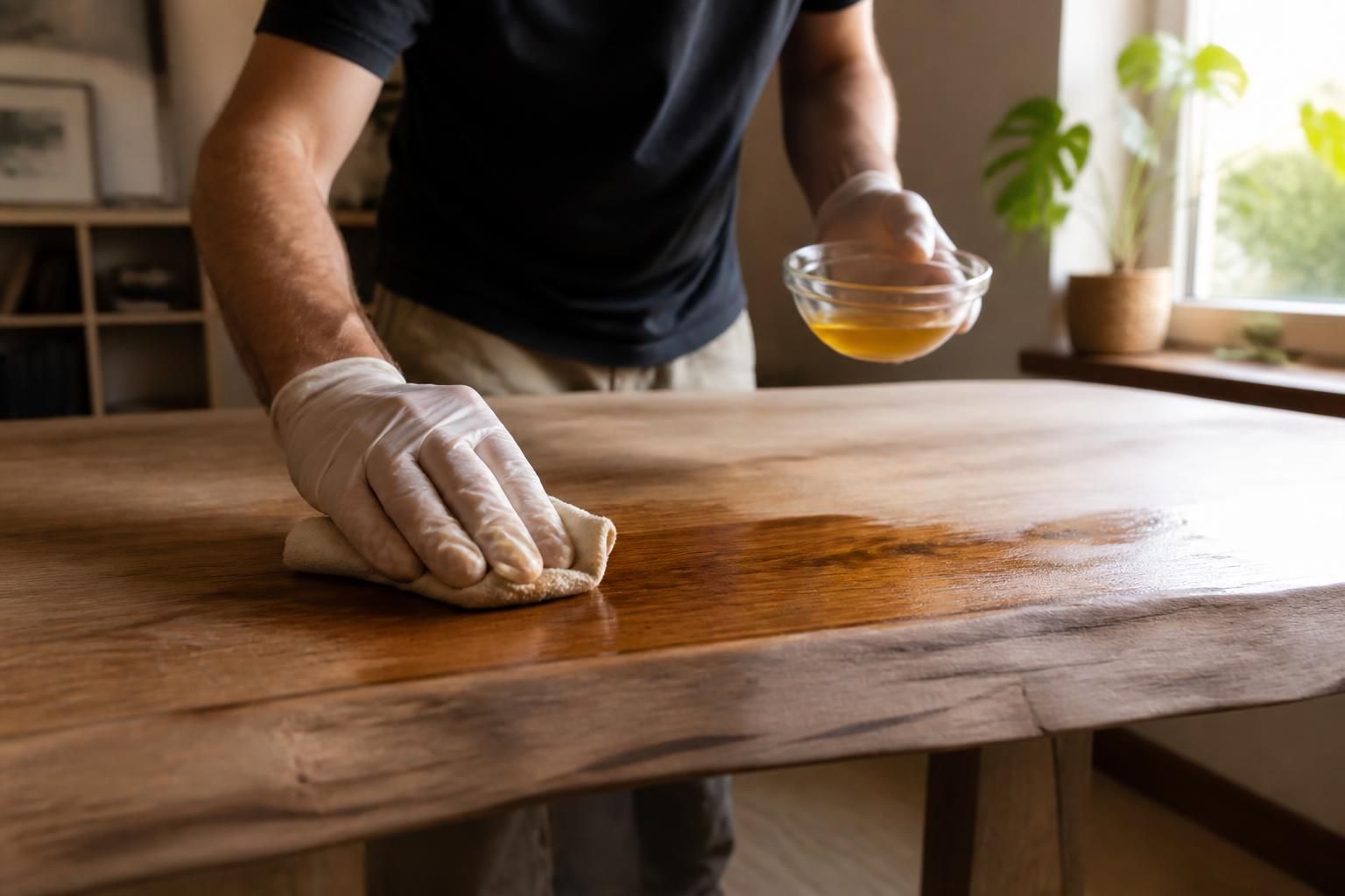 découvrez notre mélange maison naturel qui révèle l'éclat authentique du bois sans utiliser de produit miracle, pour un résultat brillant et durable.