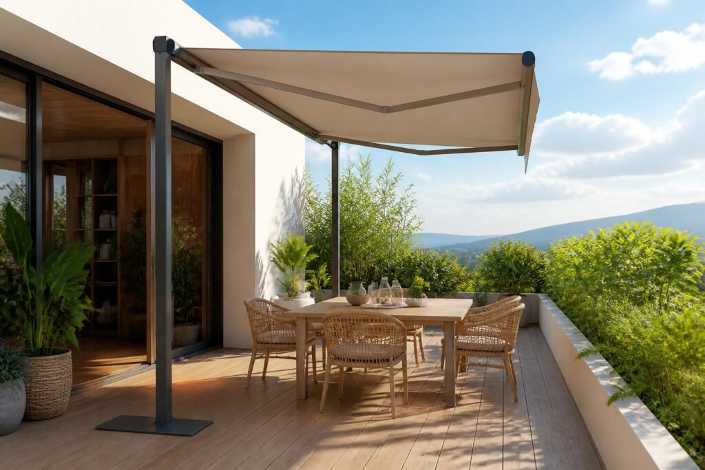 découvrez le store banne sur pied, la solution pratique et esthétique pour protéger votre terrasse sans percer vos murs. facile à installer et modulable, il s'adapte à tous vos espaces extérieurs.