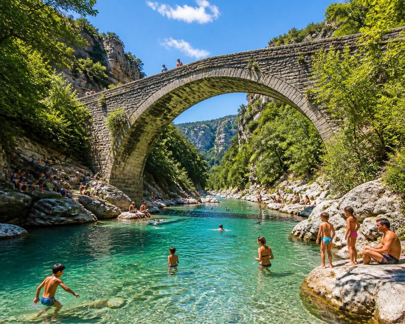 explorez les 9 rivières françaises les plus idylliques pour une baignade estivale inoubliable et profitez de paysages naturels exceptionnels et d'eaux cristallines.