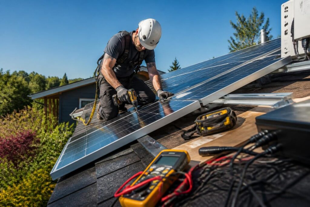 découvrez notre guide complet pour installer votre panneau solaire en toute autonomie, étape par étape, et profitez d'une énergie propre et économique chez vous.