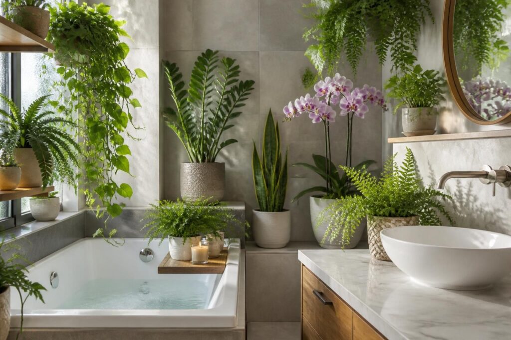 découvrez quelles plantes s'épanouissent réellement dans votre salle de bain pour apporter fraîcheur et verdure à cet espace souvent humide.