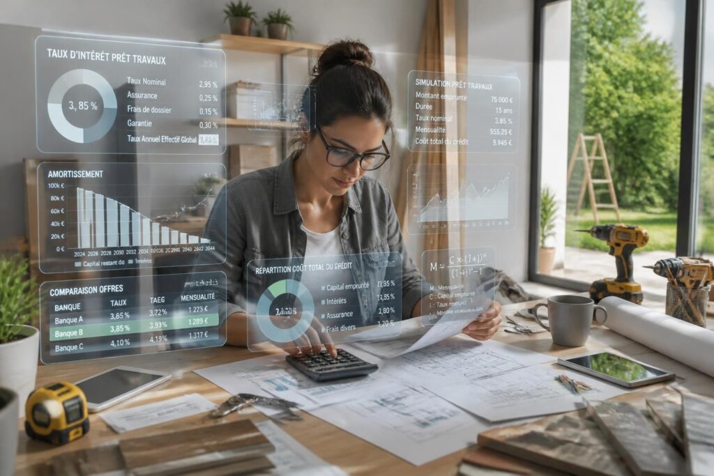 comprenez les taux des prêts travaux pour estimer précisément le coût réel de votre financement et optimisez votre projet en toute transparence.