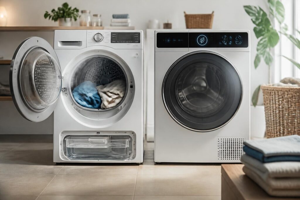 découvrez quel séchoir à linge, entre condensation et pompe à chaleur, offre la meilleure économie d'énergie et un séchage efficace pour votre maison.