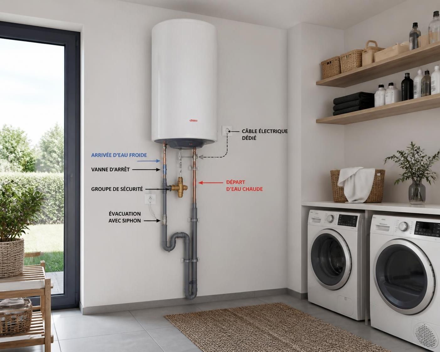 Guide illustré : installation du chauffe-eau et consignes essentielles pour les raccordements 2 découvrez notre guide illustré pour l'installation de votre chauffe-eau, avec des consignes essentielles pour réussir les raccordements en toute sécurité.