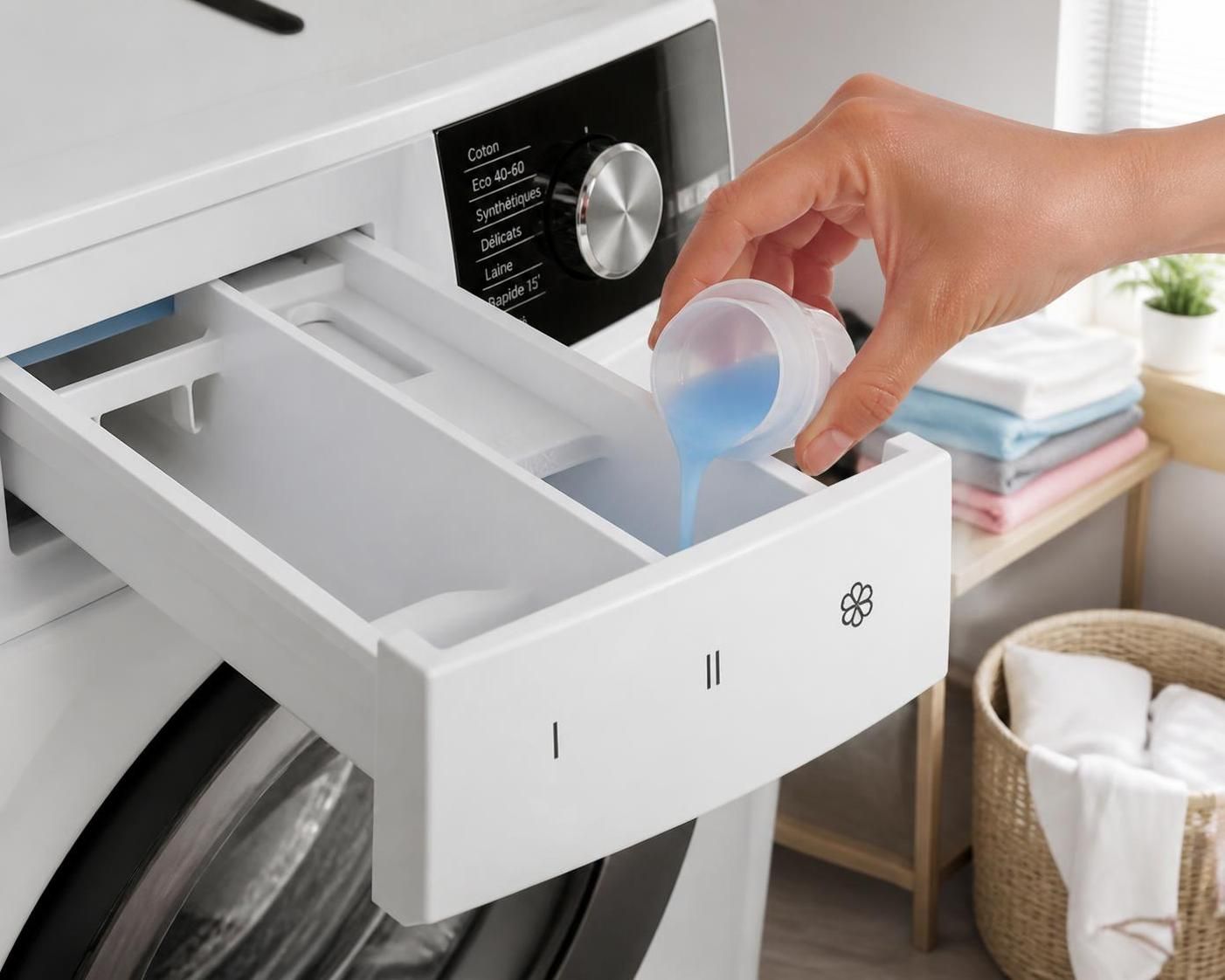 découvrez comment et où verser l’adoucissant dans votre machine à laver grâce à notre guide pratique pour un linge parfaitement doux et frais à chaque lavage.