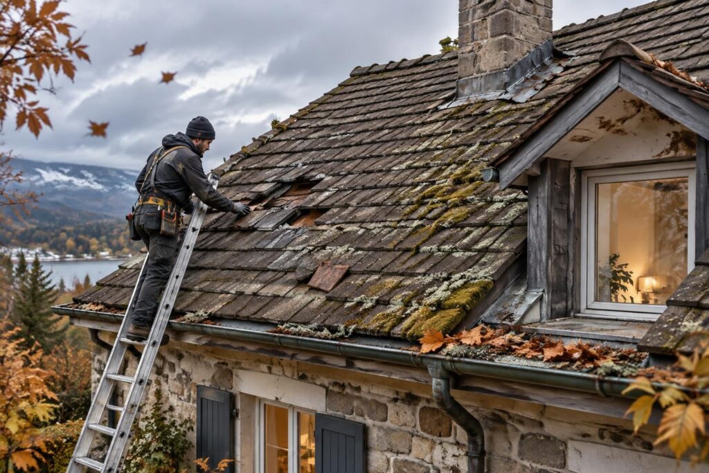 avant l’hiver, découvrez 7 signes à surveiller pour savoir si votre toiture a besoin d’une inspection et prévenir les dégâts.
